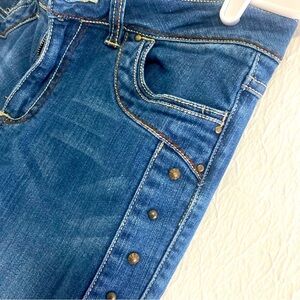 Reba Studded Women’s Straight Leg Jeans Size 6 Beautiful ❤️